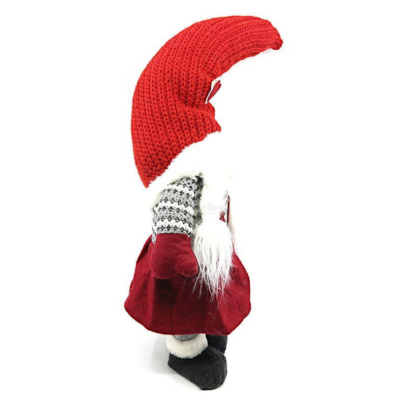 Grand Gnome Fille à Natte Chapeau tricoté 68 cm