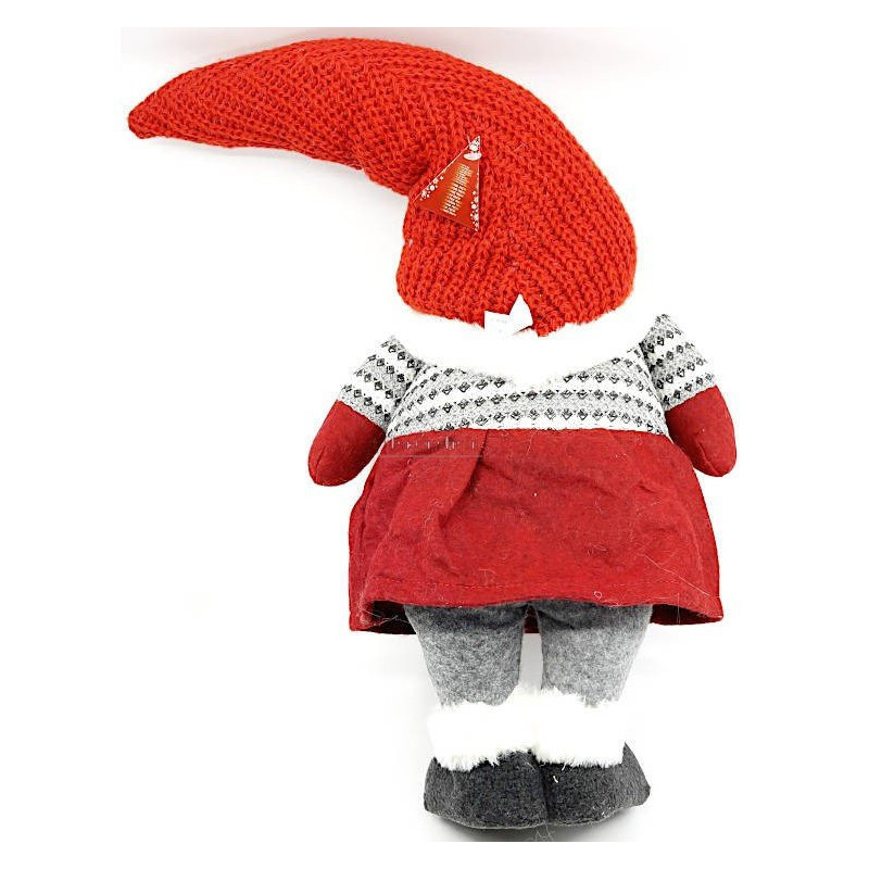Grand Gnome Fille à Natte Chapeau tricoté 68 cm