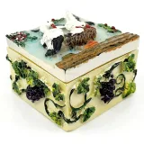 Small resin box with Alsatian Stork decoration