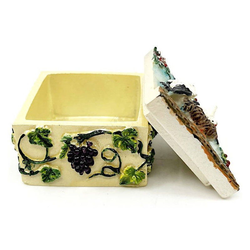 Small resin box with Alsatian Stork decoration