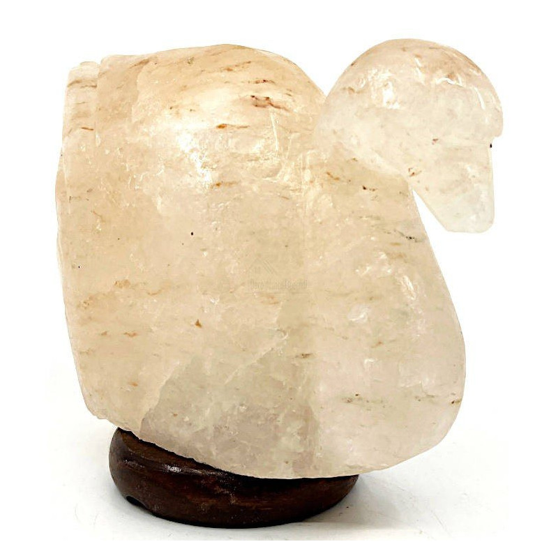 Himalayan Salt Crystal Swan Lamp