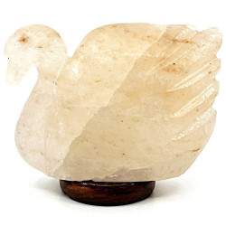 Himalayan Salt Crystal Swan Lamp