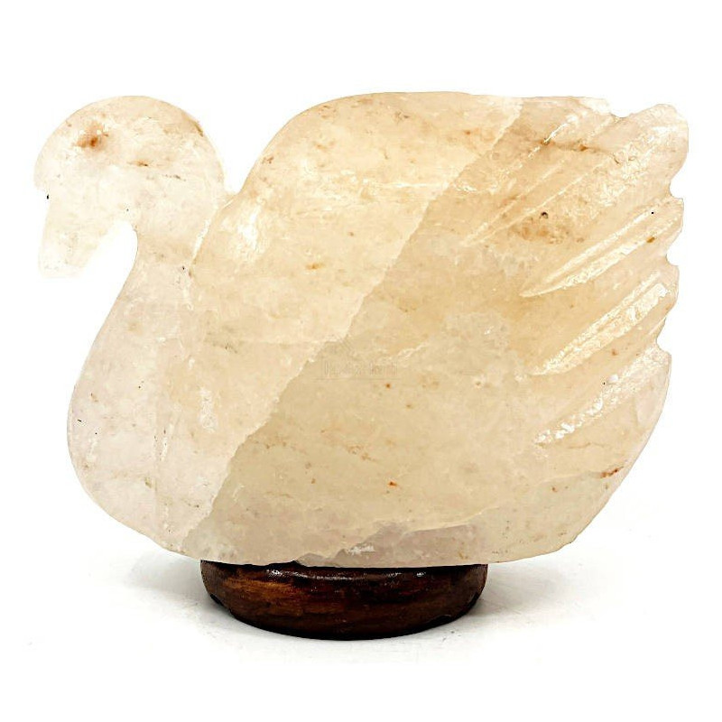 Himalayan Salt Crystal Swan Lamp