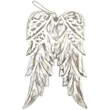 Grandes Ailes d'Ange en Bois Vintage avec Cordelette