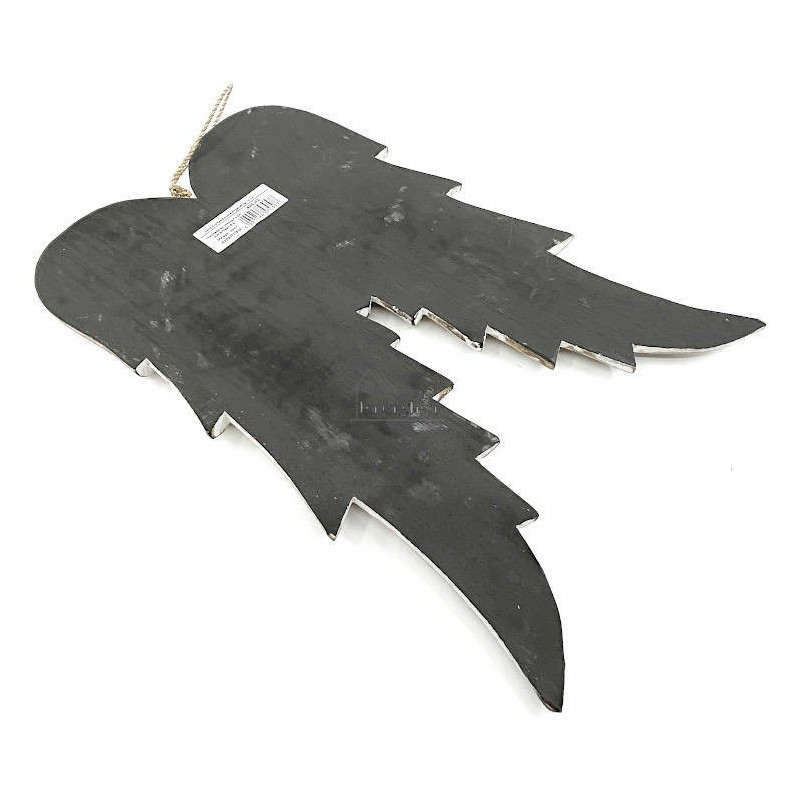Grandes Ailes d'Ange en Bois Vintage avec Cordelette