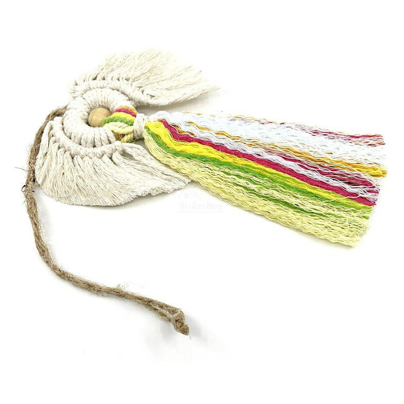 Schutzengel Regenbogen aus Makramee
