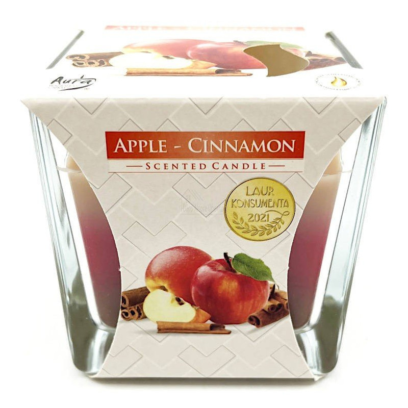 Rainbow Apple Cinnamon 2-Wick Christmas Candle