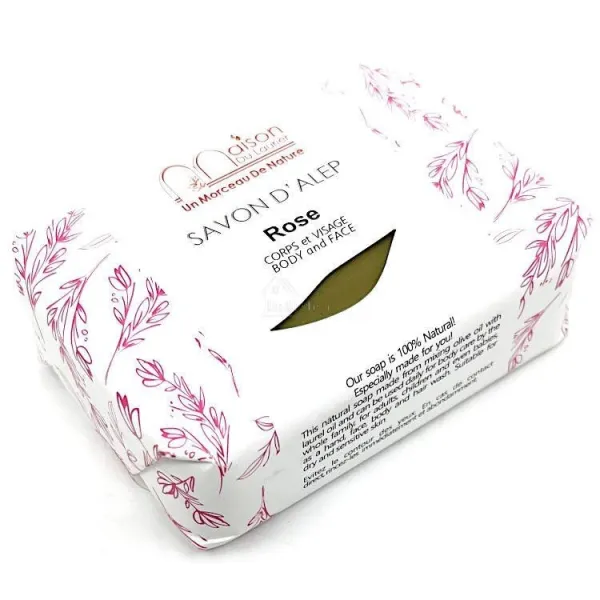 Aleppo-Seife mit Rosenwasser 100 gr