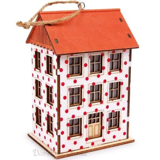 Maisonnette Lanterne Pois