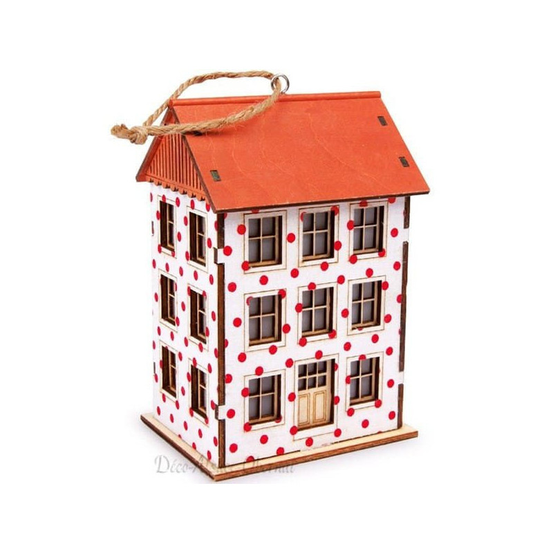 Maisonnette Lanterne Pois