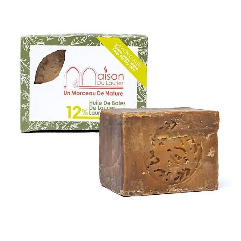 Savon d'Alep Traditionnel 12% Huile de Laurier