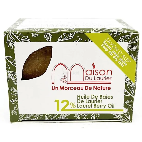 Savon d'Alep Traditionnel 12% Huile de Laurier