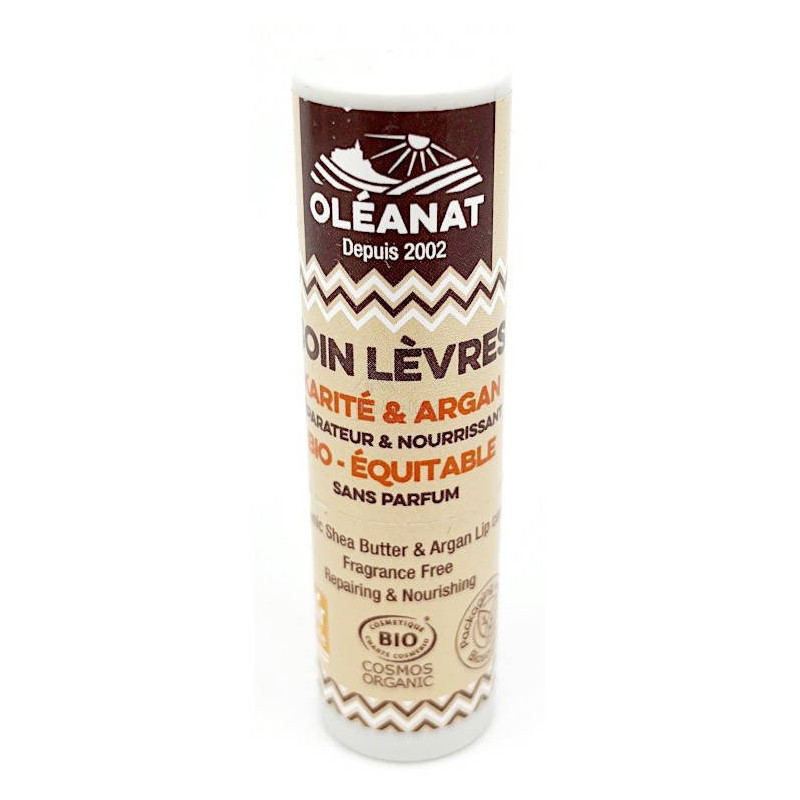Baume à lèvres Bio au Beurre de Karité et Huile d’Argan