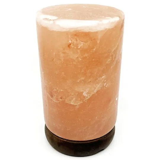 Lampe Cylindre en Cristal de Sel de l’Himalaya