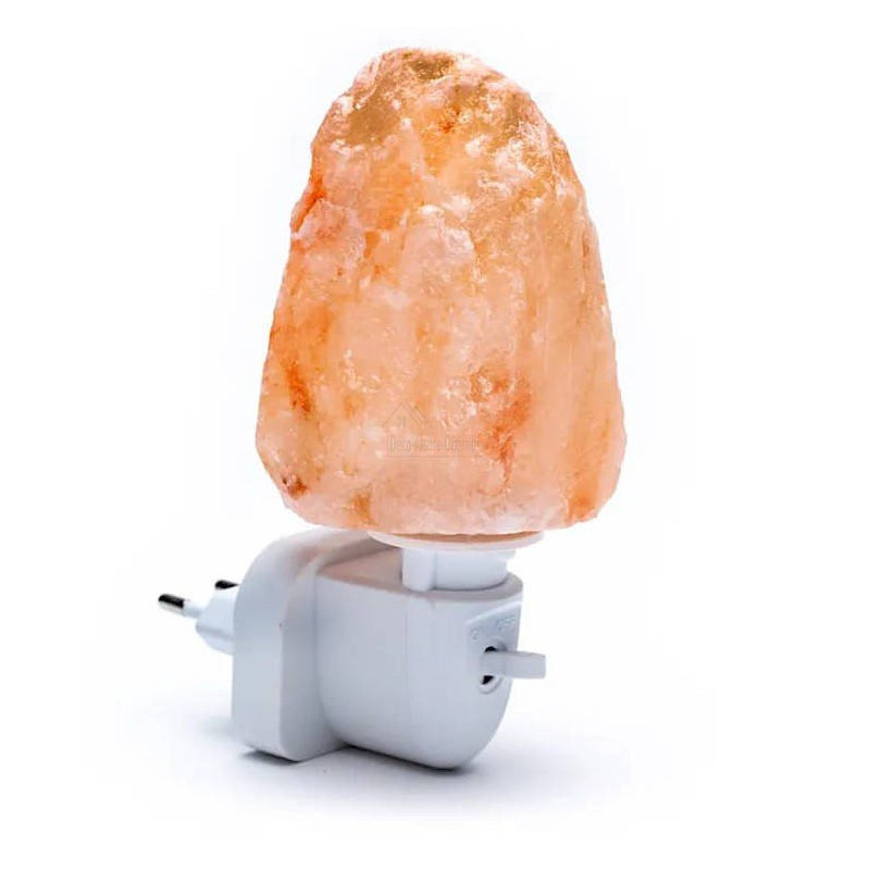Himalayan Salt Crystal Nightlight + switch