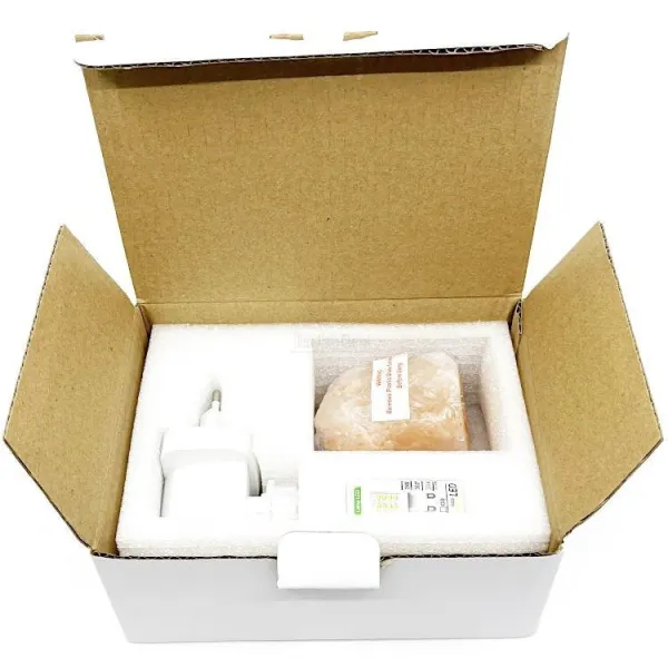 Veilleuse Lampe Cristal de Sel de l'Himalaya + interrupteur