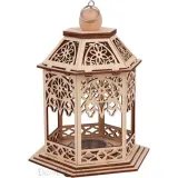 Wooden Pavilion and Candle Holder