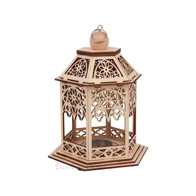 Wooden Pavilion and Candle Holder
