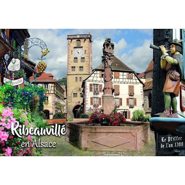 Dekorativer Magnet mit dem Pfiffer in Ribeauvillé im Elsass