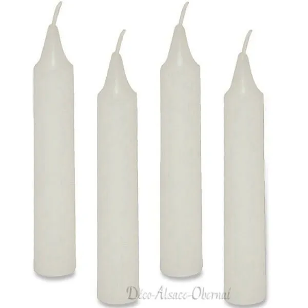 Set of 4 White Candles