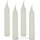 Lot de 4 Bougies Blanches