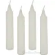 Lot de 4 Bougies Blanches