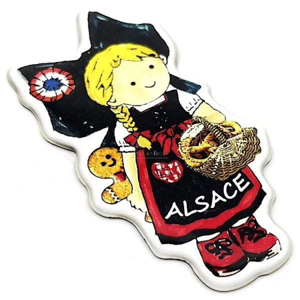 Magnet décoratif souple Alsacienne