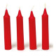 Set of 4 Red Candles
