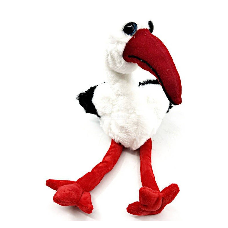 Cigogne en Peluche gros yeux 33 cm
