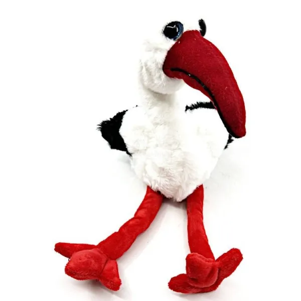 Cigogne en Peluche gros yeux 33 cm