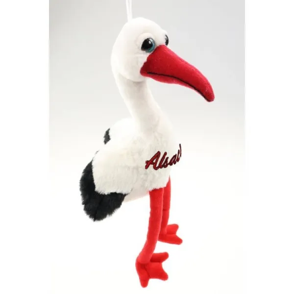 Cigogne en Peluche gros yeux 33 cm
