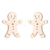 Golden Gingerbread Mannele Earrings