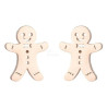 Golden Gingerbread Mannele Earrings