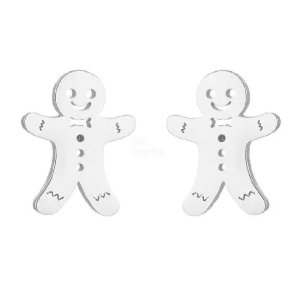Silberne Ohrringe Lebkuchenmannele