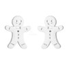 Boucles d'Oreilles argentée Mannele en Pain d’Épices