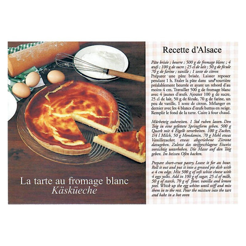 Carte Postale La Tarte aux Fromage