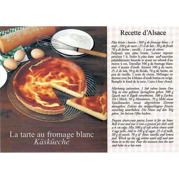 Carte Postale La Tarte aux Fromage