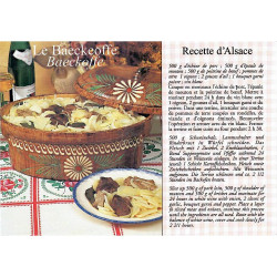 Postkarte Rezept Baeckeoffe Alsace