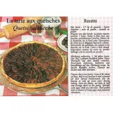 Quetsches Pie Recipe Postcard