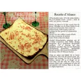 Postkarte Rezept für Flammkuchen