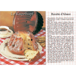 Postkarte Rezept des Kugelhopf