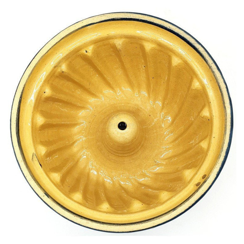 Kit de Préparation Kougelhopf Sucré avec Moule à Kougelhopf Bleu 21 cm