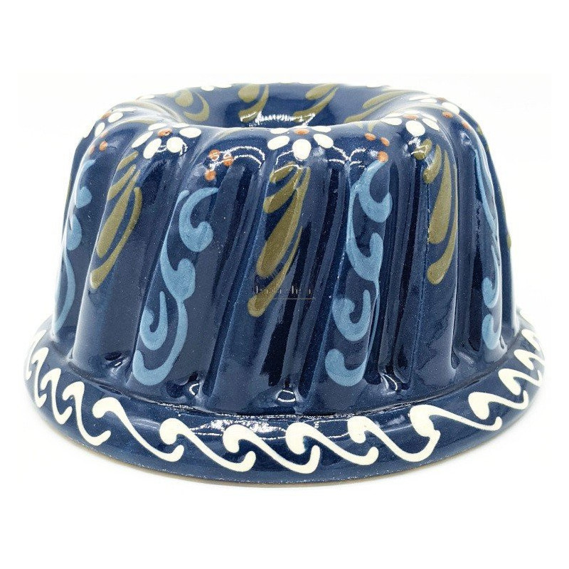Kit de Préparation Kougelhopf Sucré avec Moule à Kougelhopf Bleu 21 cm