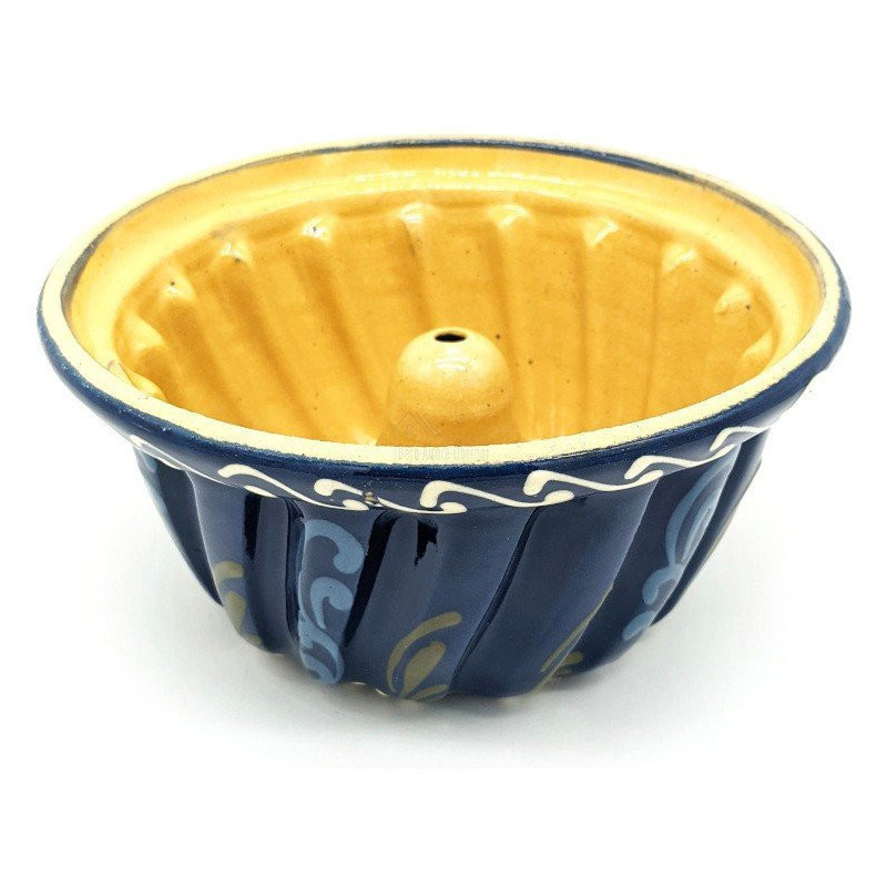 Kit de Préparation Kougelhopf Sucré avec Moule à Kougelhopf Bleu 21 cm