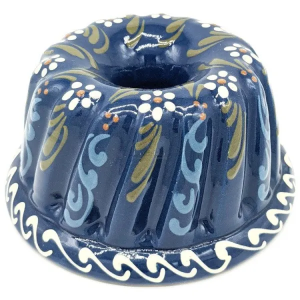 Zubereitungsset Gugelhupf salzig mit Gugelhopf-Form Blau 21 cm