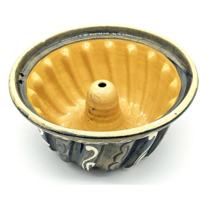 Zubereitungsset Gugelhupf salzig mit Gugelhopf-Form Blau Pinsel 21 cm