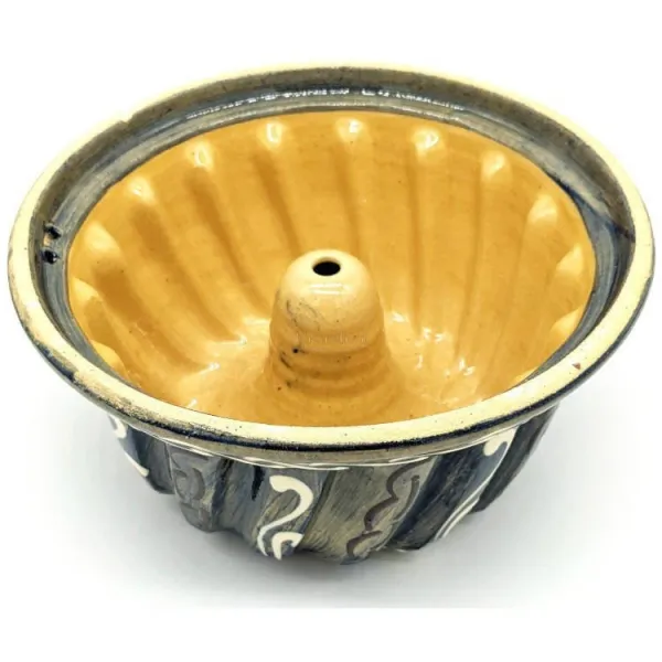 Kit de Préparation Kougelhopf Salé avec Moule à Kougelhopf Bleu Pinceau 21 cm