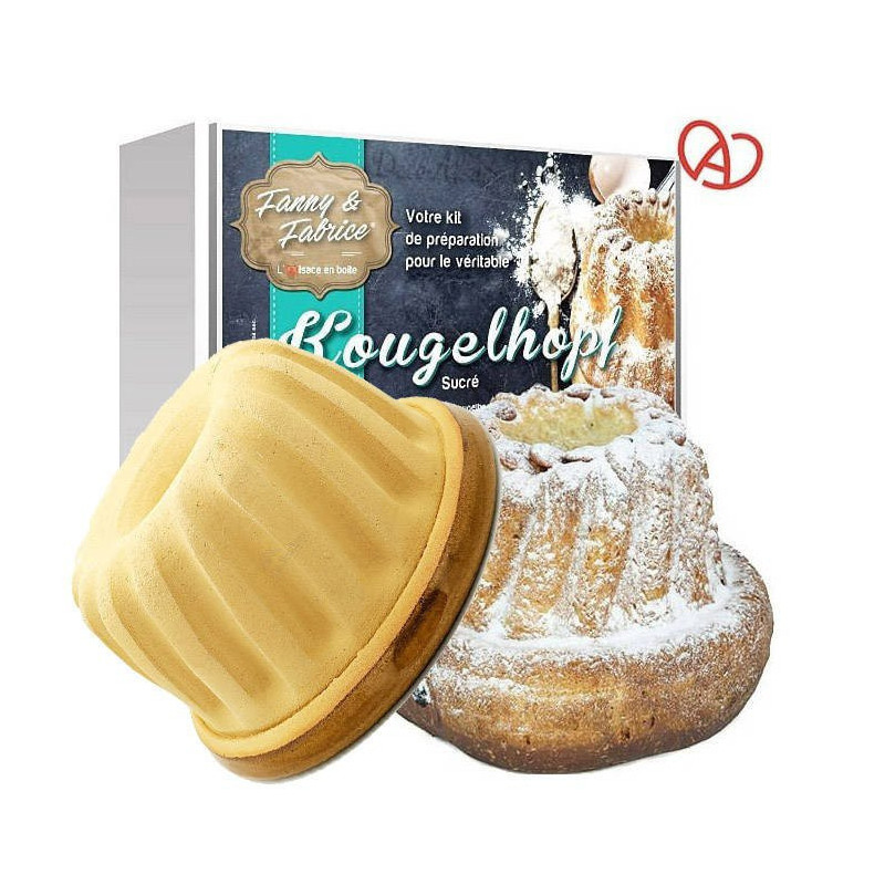 Zubereitungsset Süßer Gugelhupf mit Gugelhupfform Uni 21 cm