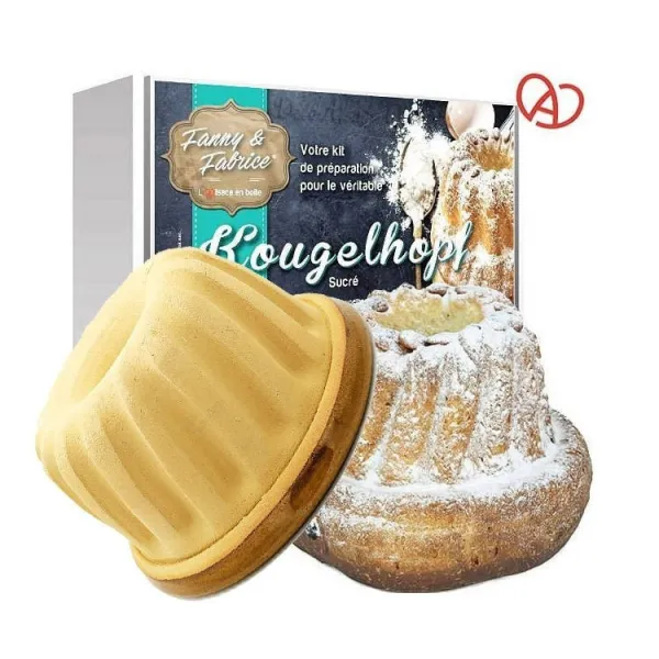 Sweet Kougelhopf Preparation Kit with Uni 21 cm Kougelhopf Mould