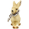 Lapin en Céramique décoratif assis avec rafia